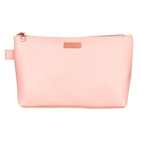 Premium blush luxe large cosmetic bag