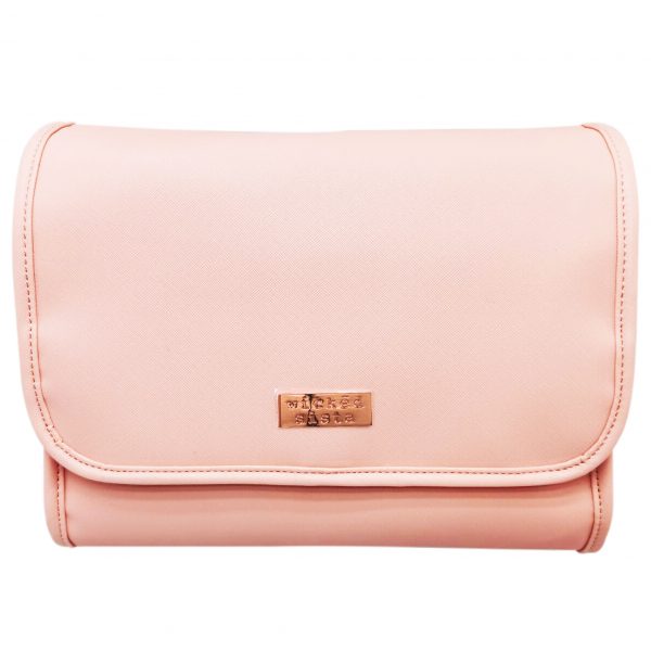 Premium blush fold out bag with hook