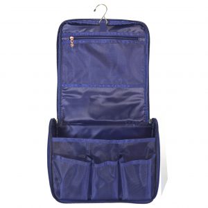 Premium navy travel bag with hook - Image 2