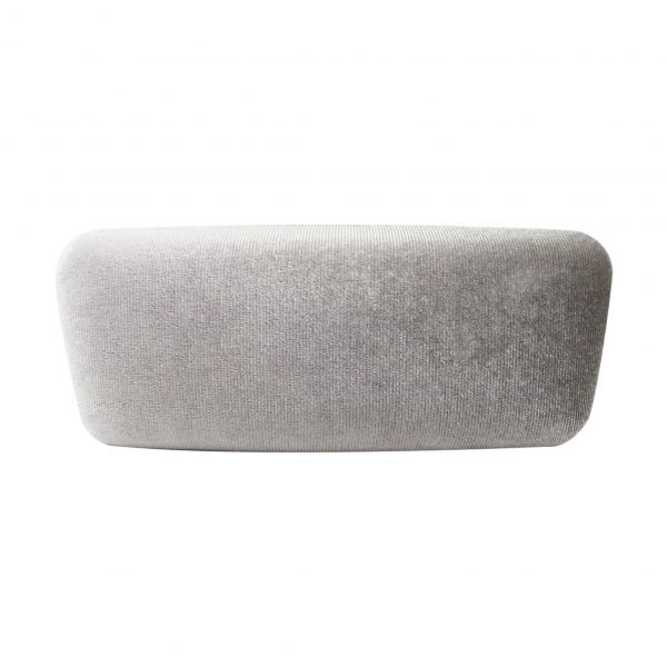 Grey velvet eyewear case