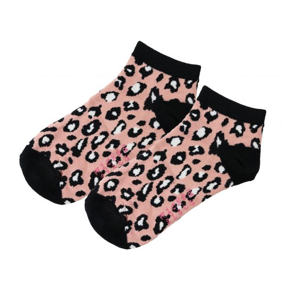 Animal print ankle socks