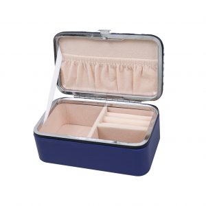 Morocco blue deluxe jewellery travel case - Image 2