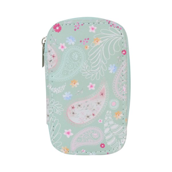 Floral paisley zipper manicure set