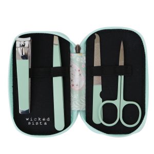 Floral paisley zipper manicure set - Image 2