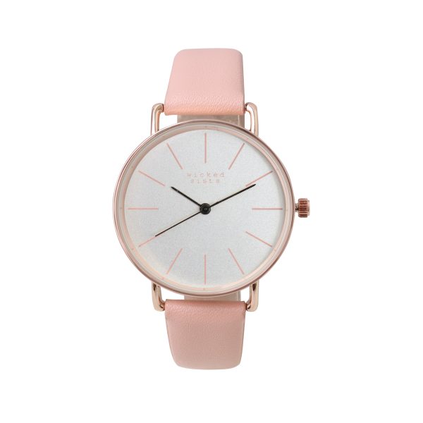 Blush & rose gold watch