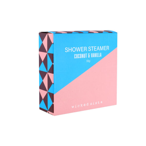 Coconut & vanilla colour block shower steamer