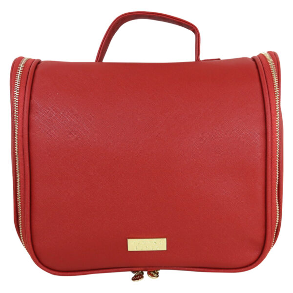 Premium red travel bag with hook