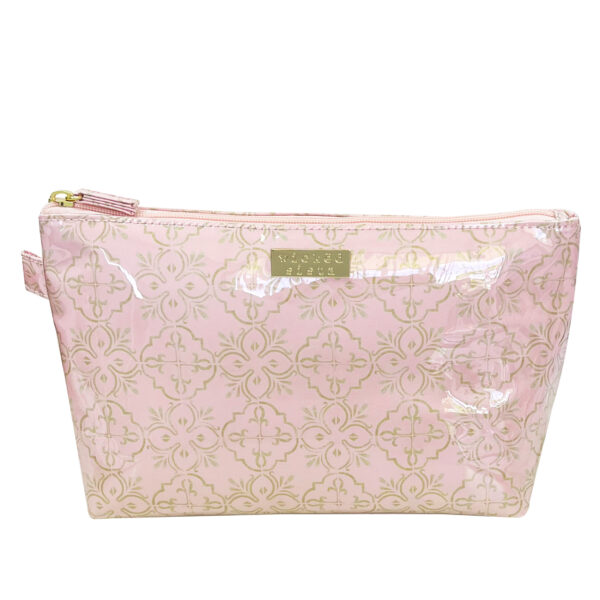 Mosaic luxe large cosmetic bag